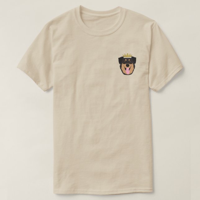 Royalty Rottweiler Dog T-Shirt (Design Front)