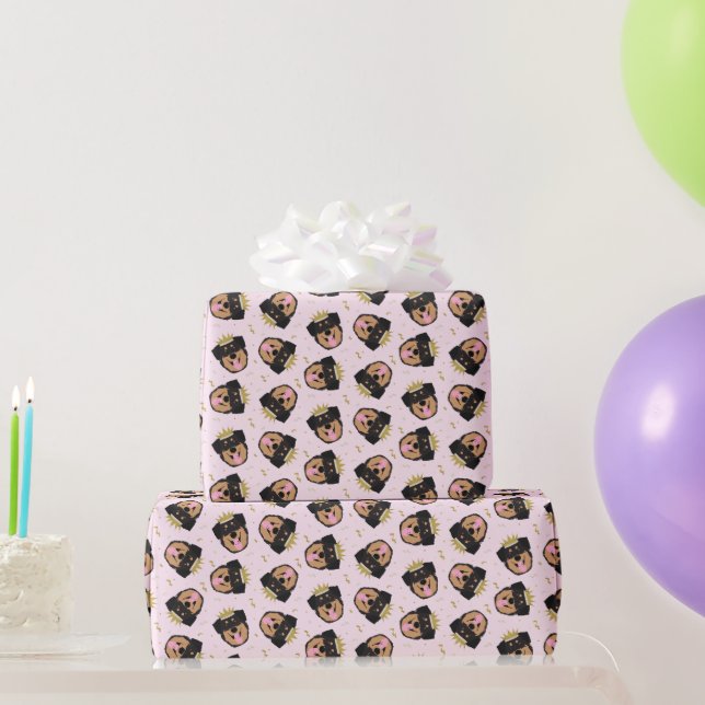 Royalty Rottweiler Dog Wrapping Paper (Party Gifts)