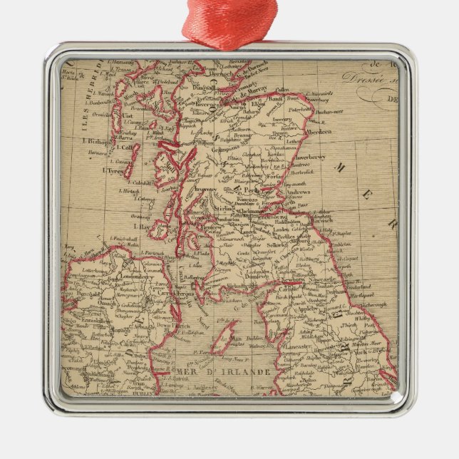 Royaume Uni, Angleterre, Ecosse Metal Ornament (Front)
