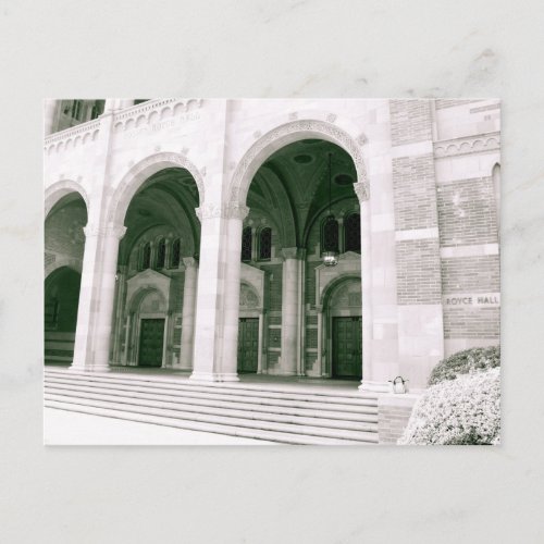 Royce Hall Black and White Postcard