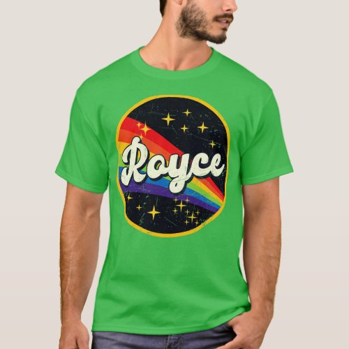 Royce Rainbow In Space Vintage GrungeStyle T_Shirt