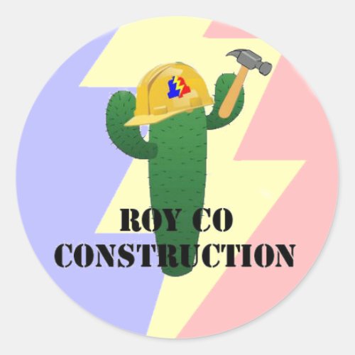 Royco Construction Classic Round Sticker
