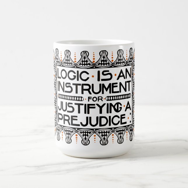 Roycroft Motto Mug, "Logic is an Instrument" Coffee Mug (Center)