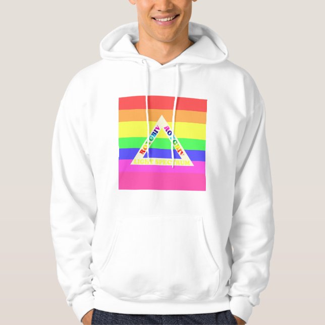 ROYGBIV Spectrum Of White Light Hoodie (Front)
