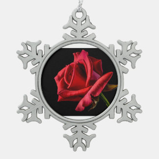 Roz dijain snowflake pewter christmas ornament