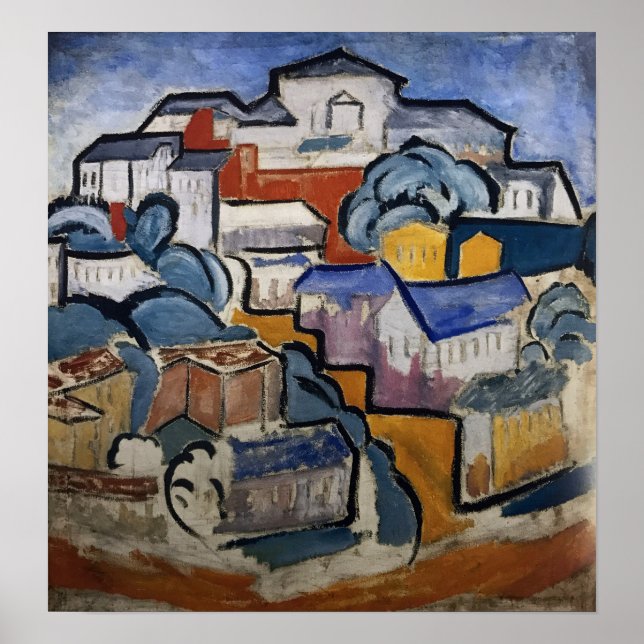 Rozanova - Cityscape 1912 Poster (Front)