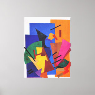 Rozanova - Flight of an Aeroplane, Canvas Print