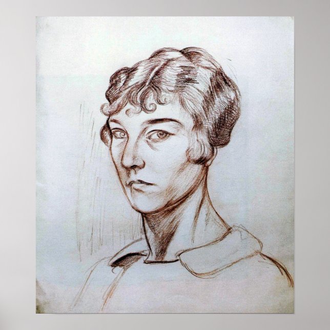 Rozanova - Self Portrait 1917 Poster (Front)