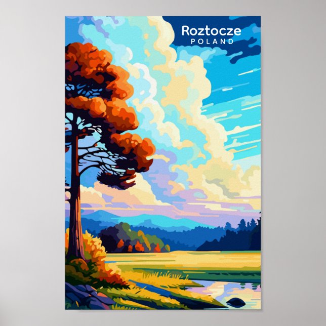 Roztocze Spain vintage travel illustration Poster (Front)