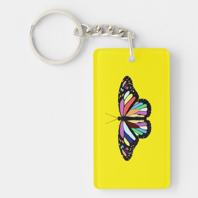RP colorful butterfly Keychain (Front)