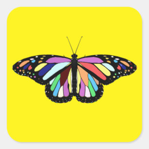 RP colorful butterfly Square Sticker