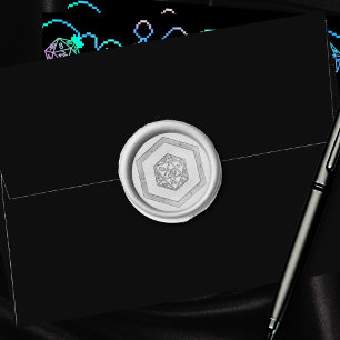 RPG 20-Sided Dice Classic Fantasy Tabletop Gamer Wax Seal Stamp