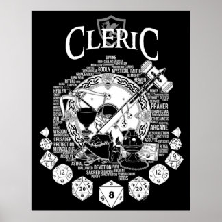 RPG Class Series Cleric White Version Poster