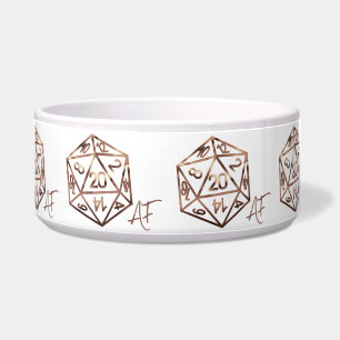 RPG Crit AF Copper Fantasy Tabletop Gamer Dice Bowl