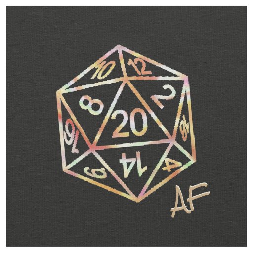 RPG Crit AF | Copper Tabletop PnP Roleplayer Dice Fabric