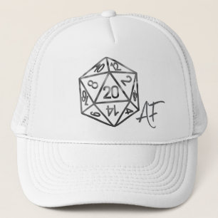 RPG Crit AF Fantasy Tabletop Retro Gamer Dice Trucker Hat