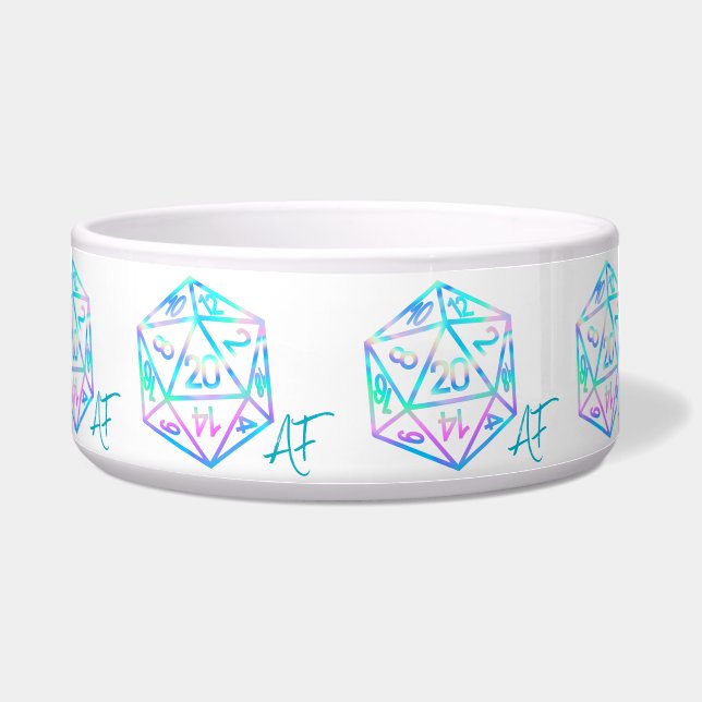 RPG Crit AF | Holo Fantasy Tabletop PnP Gamer Dice Bowl (Front)