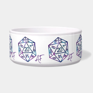 RPG Crit AF Nebula Fantasy Tabletop Gamer Dice Bowl