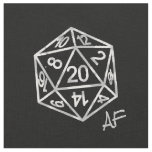 RPG Crit AF | Old School Tabletop Roleplayer Dice Fabric