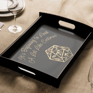 RPG Critmas Gold Fantasy Tabletop Gamer Dice Tissue Paper