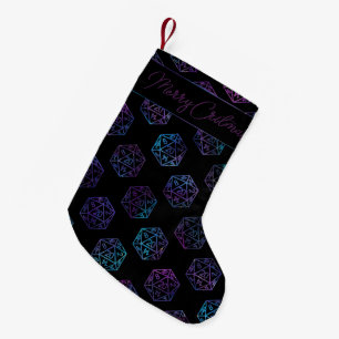RPG Critmas   Nebula Fantasy Tabletop Gamer Dice Small Christmas Stocking