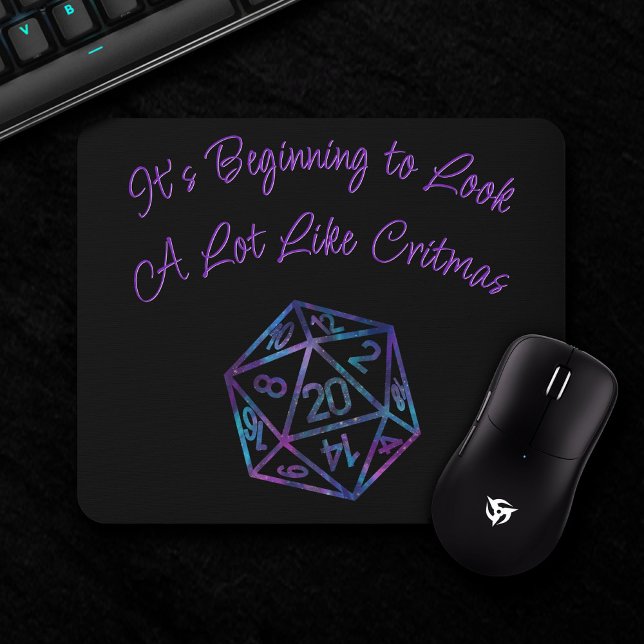 RPG Critmas | Nebula Tabletop PnP Roleplayer Dice Mouse Pad (Creator Uploaded)