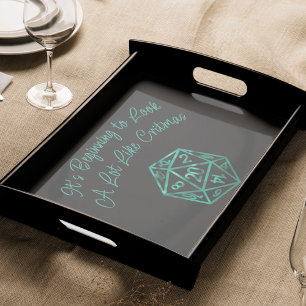 RPG Critmas Teal Green Tabletop Retro Gamer Dice Tissue Paper