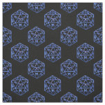 RPG Dice | Blue Fantasy Retro Tabletop PnP Gamer Fabric