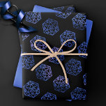 RPG Dice | Blue Old School Tabletop PnP Roleplayer Wrapping Paper Sheets<br><div class="desc">GEEK CHIC GAMER! Novelty RPG wrapping papers are also ideal for ephemera diy furniture decoupage, or home decor do-it-yourself projects. It's GAME ON! so choose your weapon and roll initiative! Perfect for any old school tabletop pen/pencil and paper (PnP) fantasy role player, the design features a seamless pattern of 20-sided...</div>