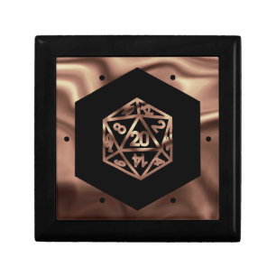 RPG Dice   Copper Fantasy Retro Tabletop PnP Gamer Gift Box