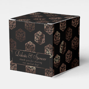 RPG Dice Copper Fantasy Tabletop Gamer Custom Favor Boxes