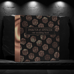 RPG Dice Copper Tabletop PnP Roleplayer Branding 3 Ring Binder