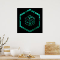 RPG Dice | Emerald Fantasy Tabletop Retro Gamer
