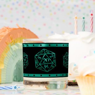 RPG Dice Emerald Fantasy Tabletop Retro Gamer Scented Candle