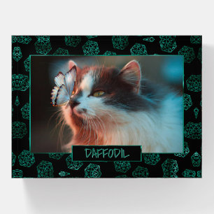 RPG Dice   Emerald Tabletop Retro Gamer Pet Photo Paperweight