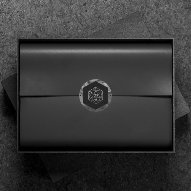 RPG Dice | Fantasy Old School Tabletop PnP Gamer Classic Round Sticker (Creator Uploaded)