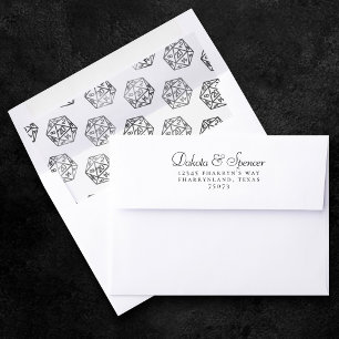 RPG Dice   Fantasy Old School Tabletop Retro Gamer Envelope Liner