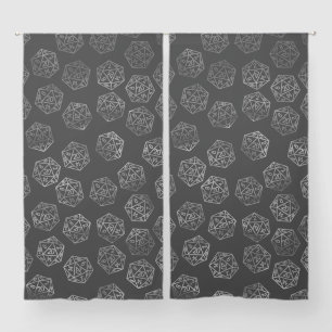 RPG Dice   Fantasy Old School Tabletop Retro Gamer Sheer Curtains