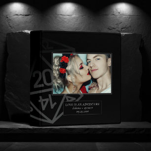 RPG Dice   Fantasy Retro Tabletop Gamer Wedding 3 Ring Binder