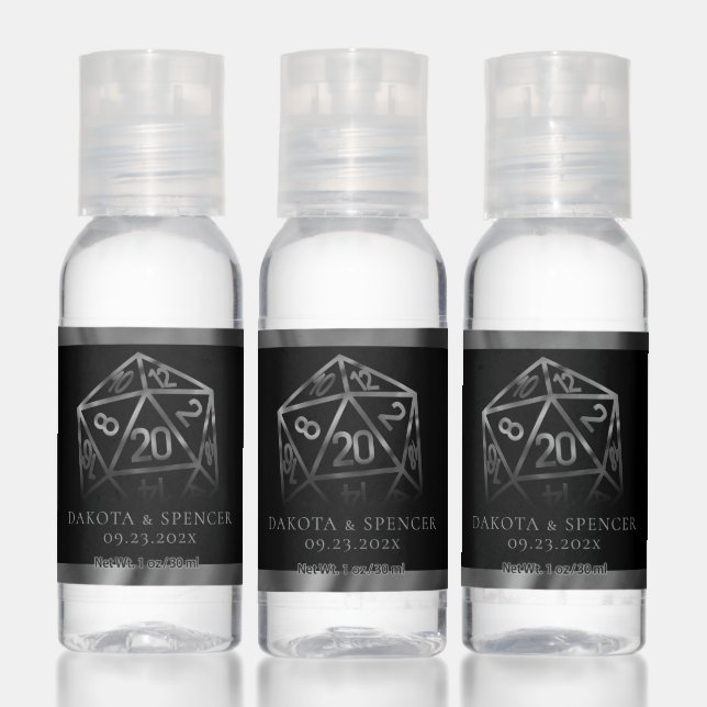 RPG Dice | Fantasy Retro Tabletop PnP Gamer Custom Hand Sanitizer (Set)
