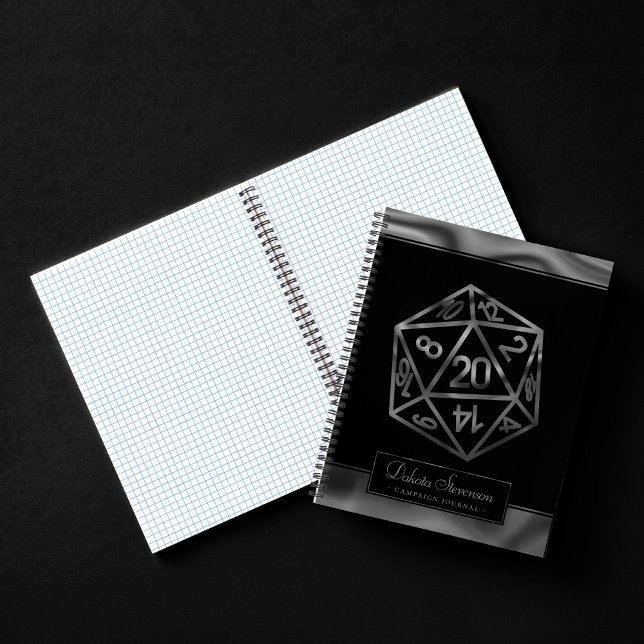RPG Dice | Fantasy Tabletop PnP Gamer Graph Paper Notebook (Creator Uploaded)