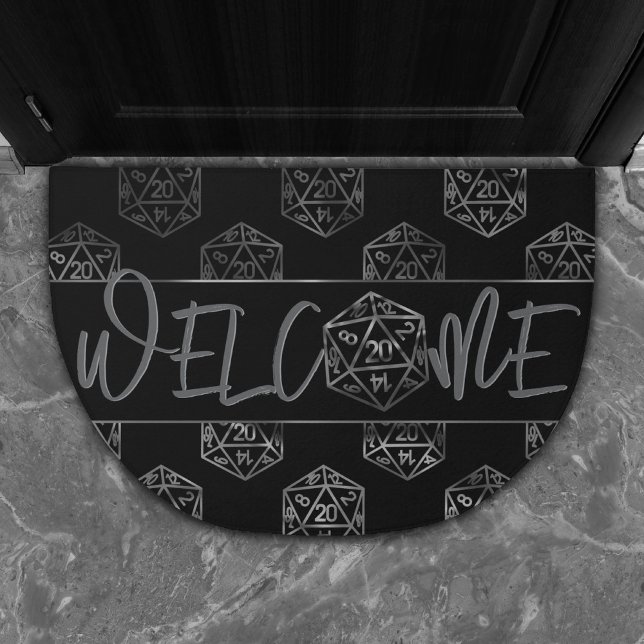 RPG Dice | Fantasy Tabletop Retro Gamer Welcome Doormat (Creator Uploaded)