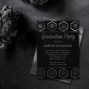 RPG Dice Fantasy Tabletop Retro PnP Gamer Party Invitation