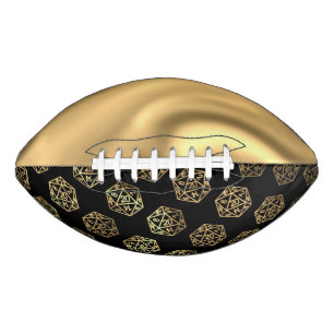 RPG Dice   Gold Fantasy Retro Tabletop PnP Gamer Football