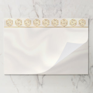 RPG Dice Gold Fantasy Tabletop Gamer Branding Paper Pad