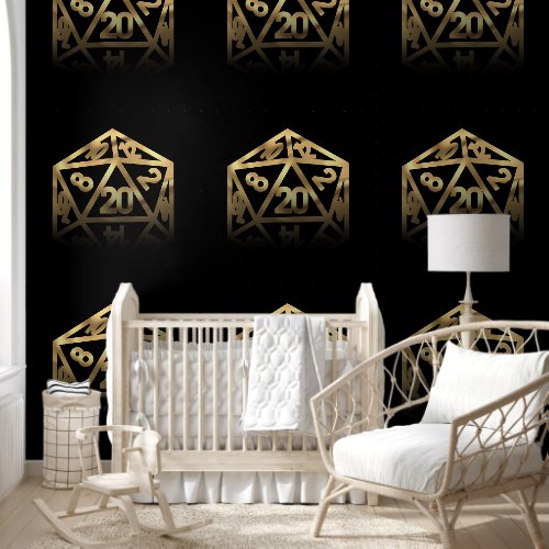 RPG Dice | Gold Old School Fantasy Tabletop Gamer Wallpaper