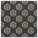 RPG Dice | Gold Old School Tabletop Roleplayer Fabric