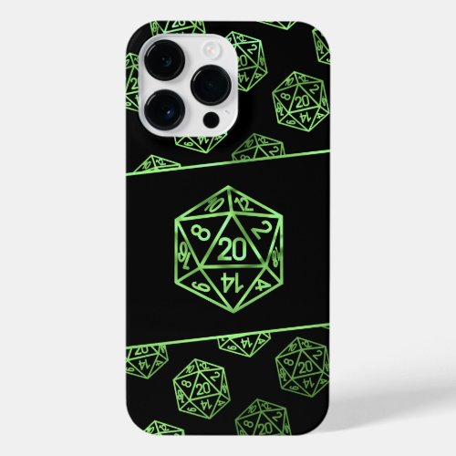 RPG Dice  Green Fantasy PnP Role Player Tabletop iPhone 14 Pro Max Case