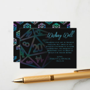 RPG Dice   Holo Fantasy PnP Tabletop Wishing Well Enclosure Card