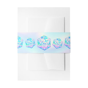 RPG Dice   Holo Fantasy Retro Tabletop PnP Gamer Invitation Belly Band